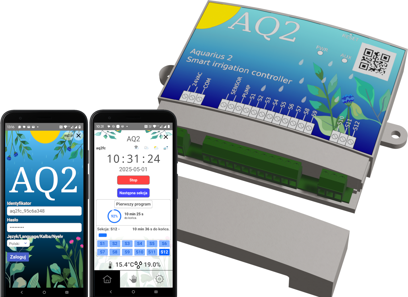 Sterownik Aquarius 2 z aplikacją mobilną - Smart Irrigation Controller